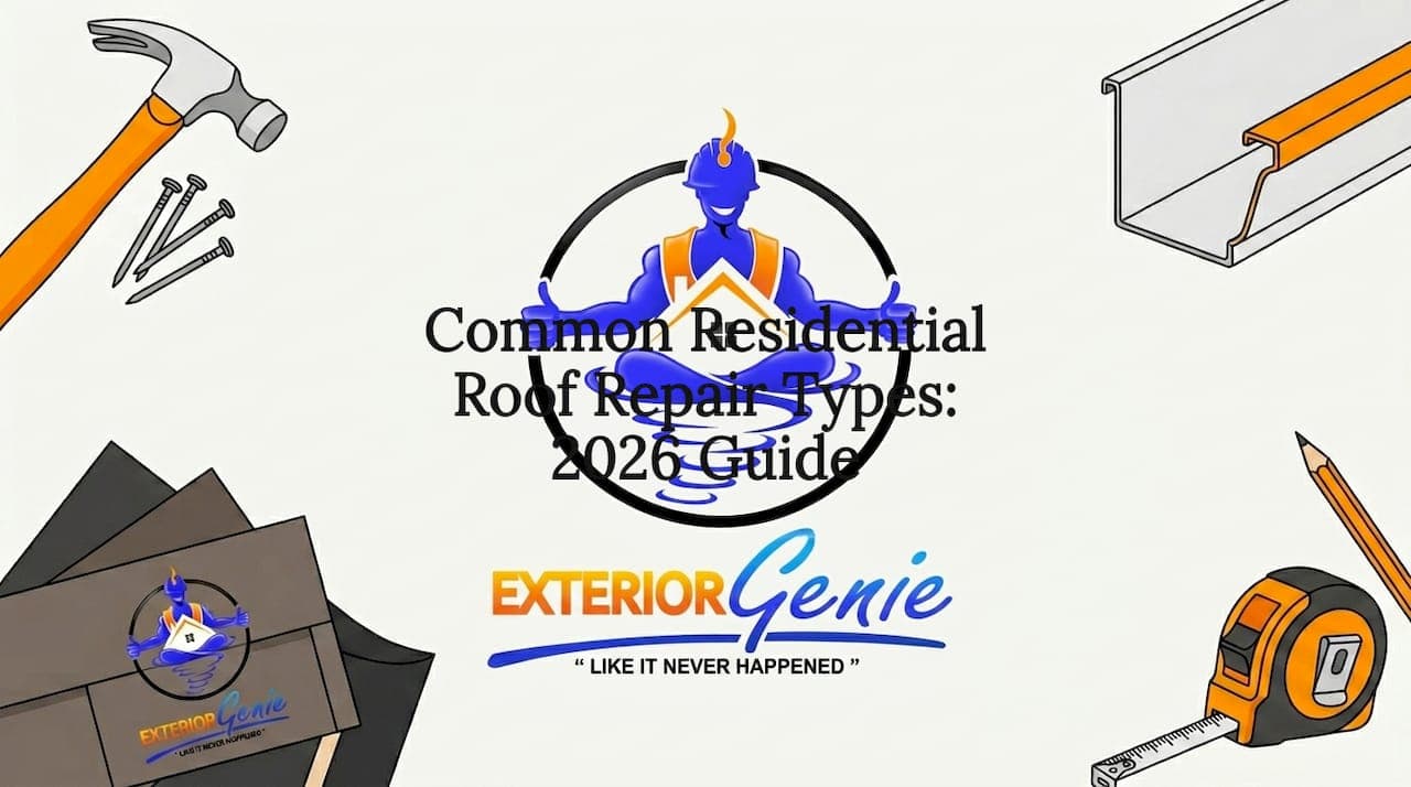 Common Residential Roof Repair Types: 2026 Guide