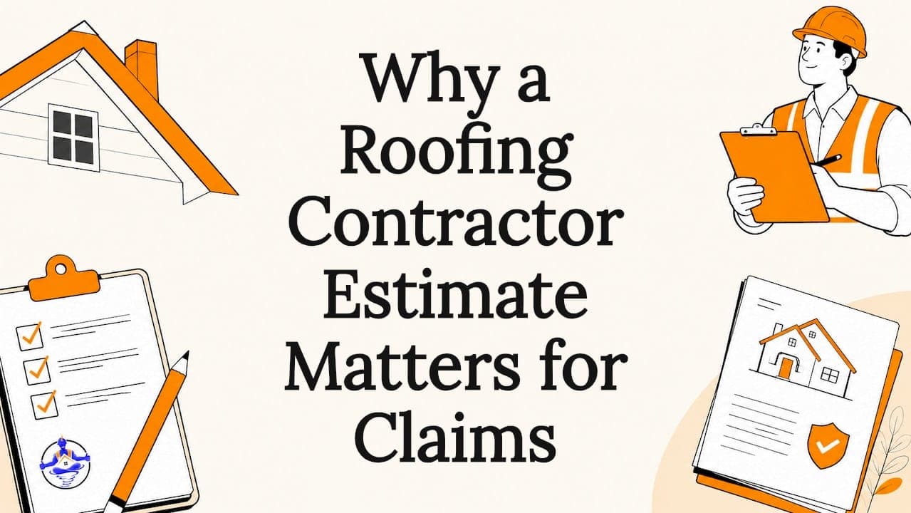 Why a Roofing Contractor Estimate Matters for Claims