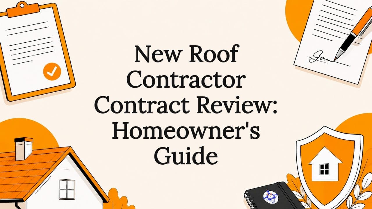 New Roof Contractor Contract Review: Homeowner's Guide