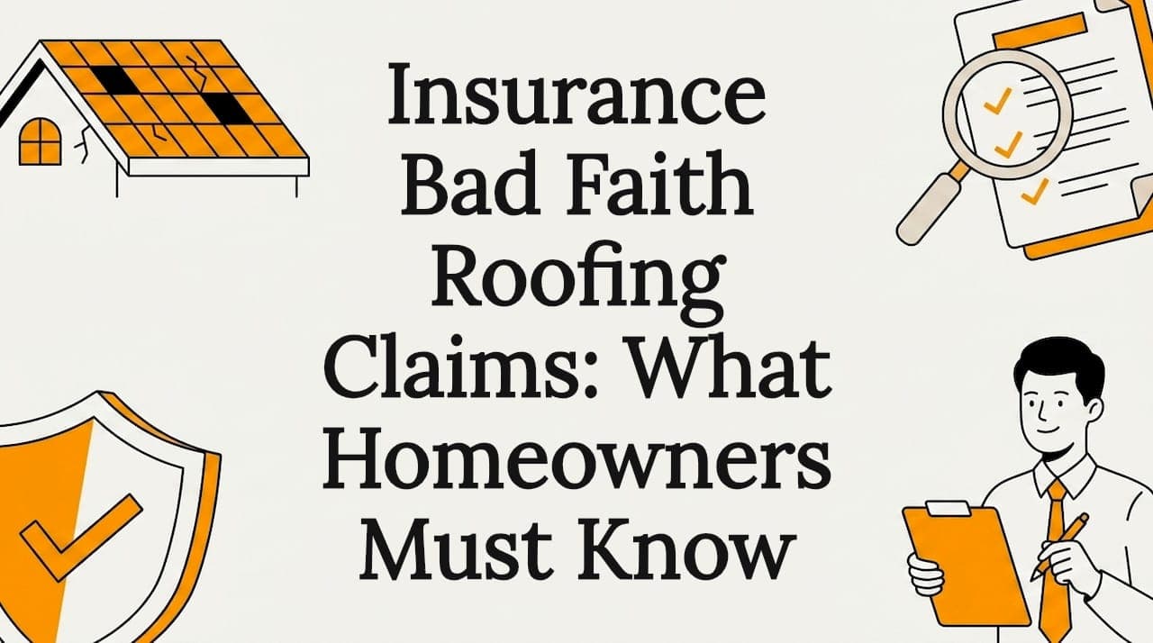 Insurance Bad Faith Roofing Claims: What Homeowners Must Know