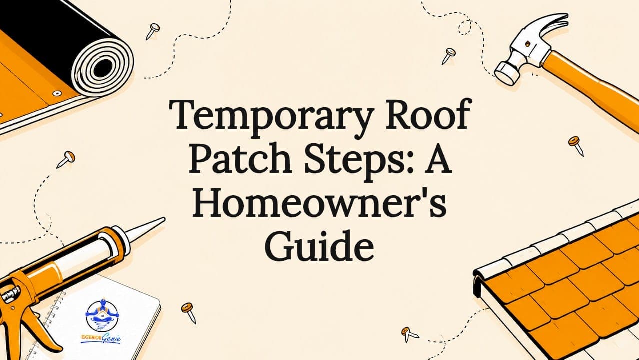 Temporary Roof Patch Steps: A Homeowner's Guide