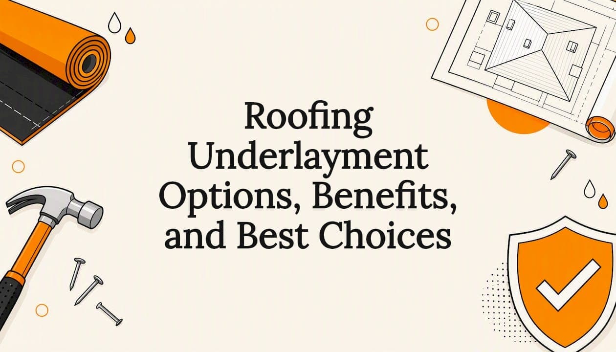 Roofing Underlayment Options, Benefits, and Best Choices