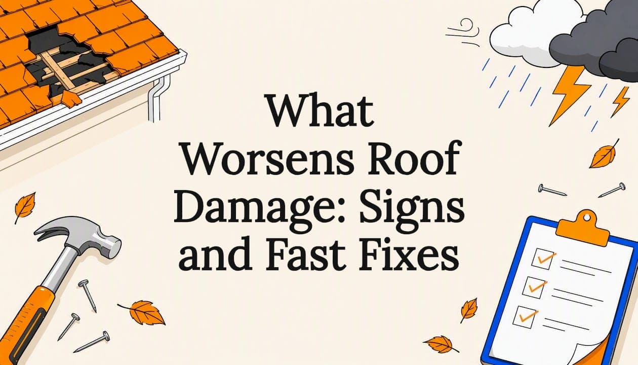 What Worsens Roof Damage: Signs and Fast Fixes