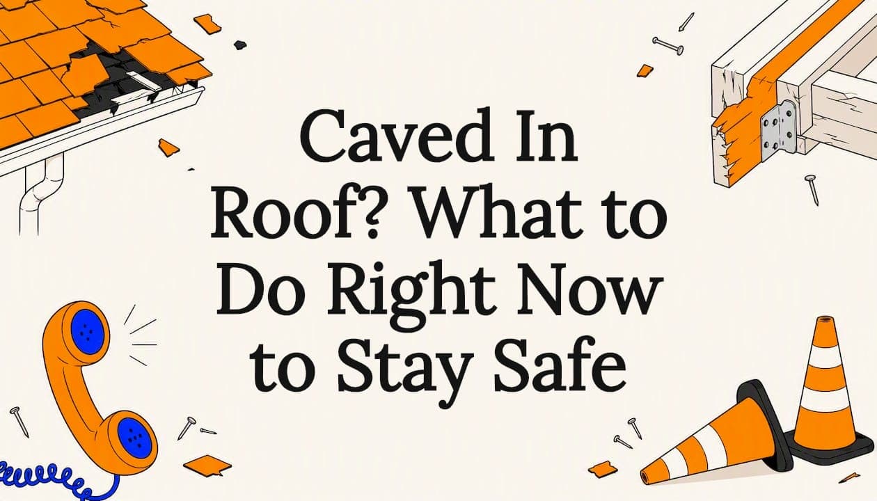 Caved In Roof? What to Do Right Now to Stay Safe