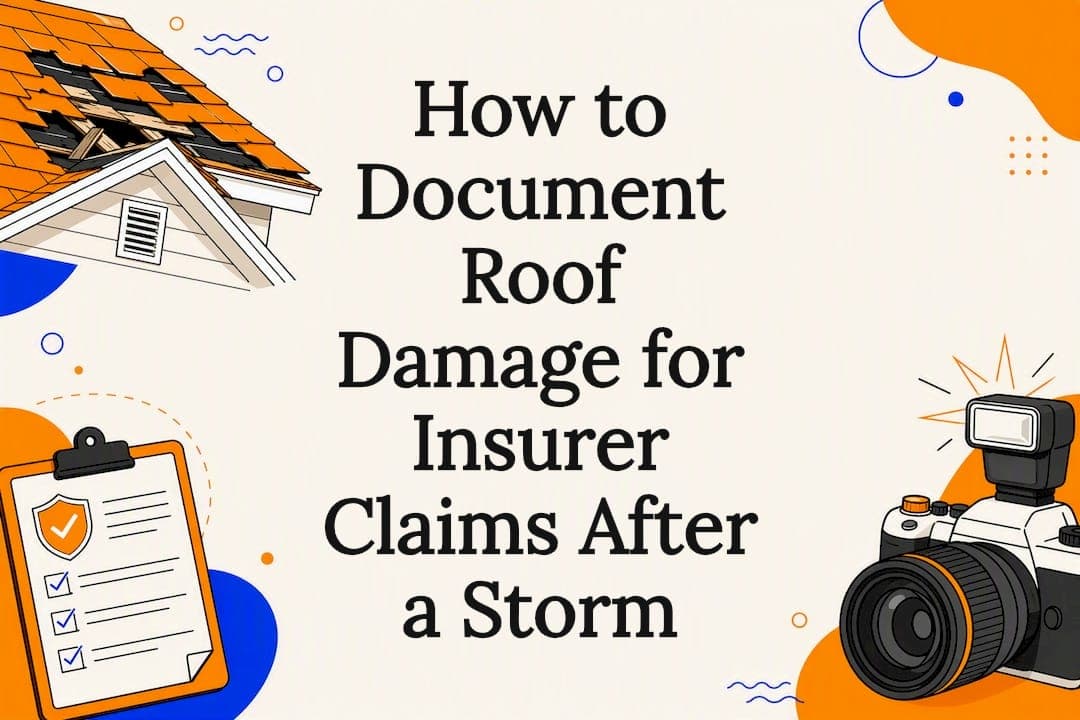 How to Document Roof Damage for Insurer Claims After a Storm