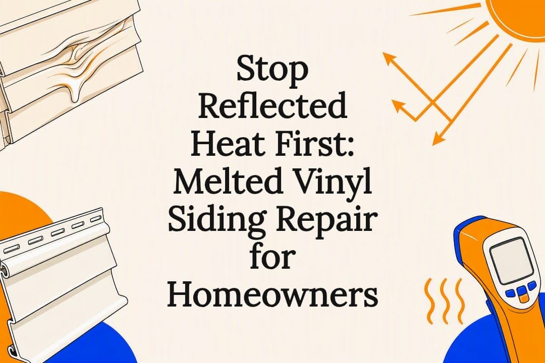 Stop Reflected Heat First: Melted Vinyl Siding Repair for Homeowners