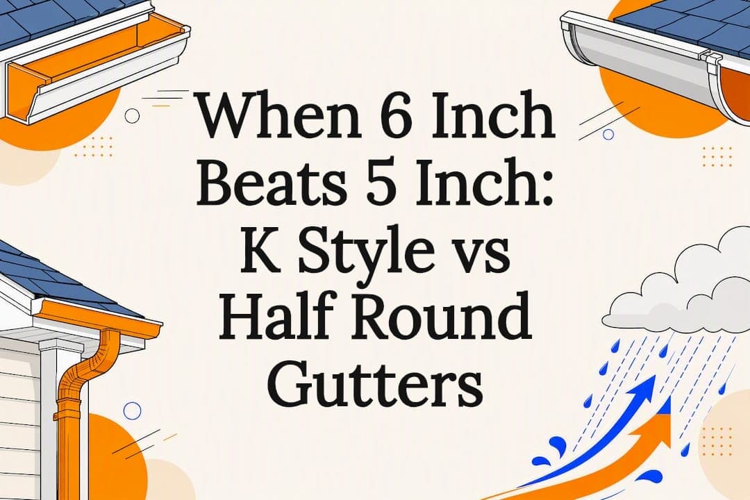 When 6 Inch Beats 5 Inch: K Style vs Half Round Gutters