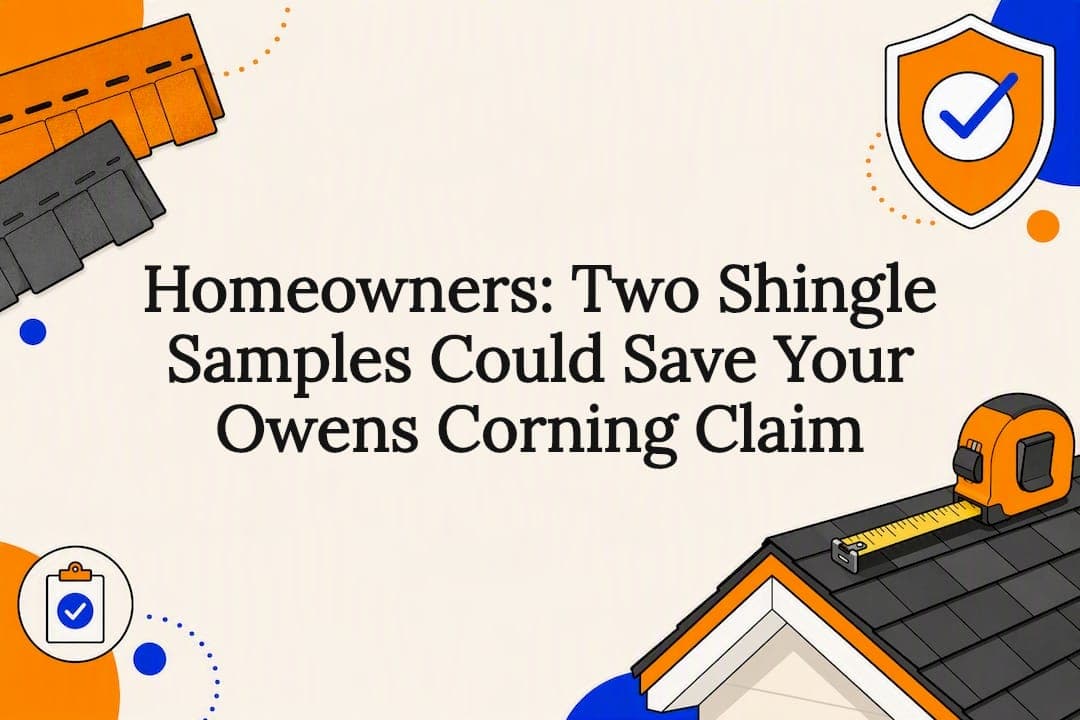 Homeowners: Two Shingle Samples Could Save Your Owens Corning Claim