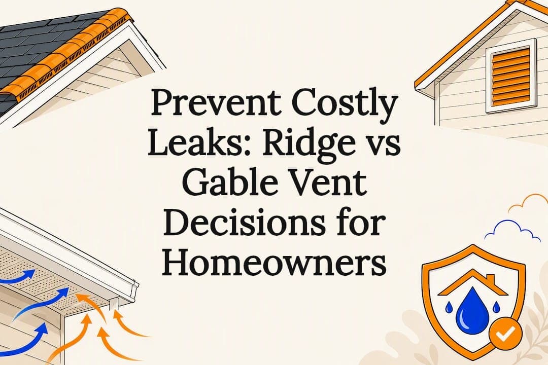 Prevent Costly Leaks: Ridge vs Gable Vent Decisions for Homeowners