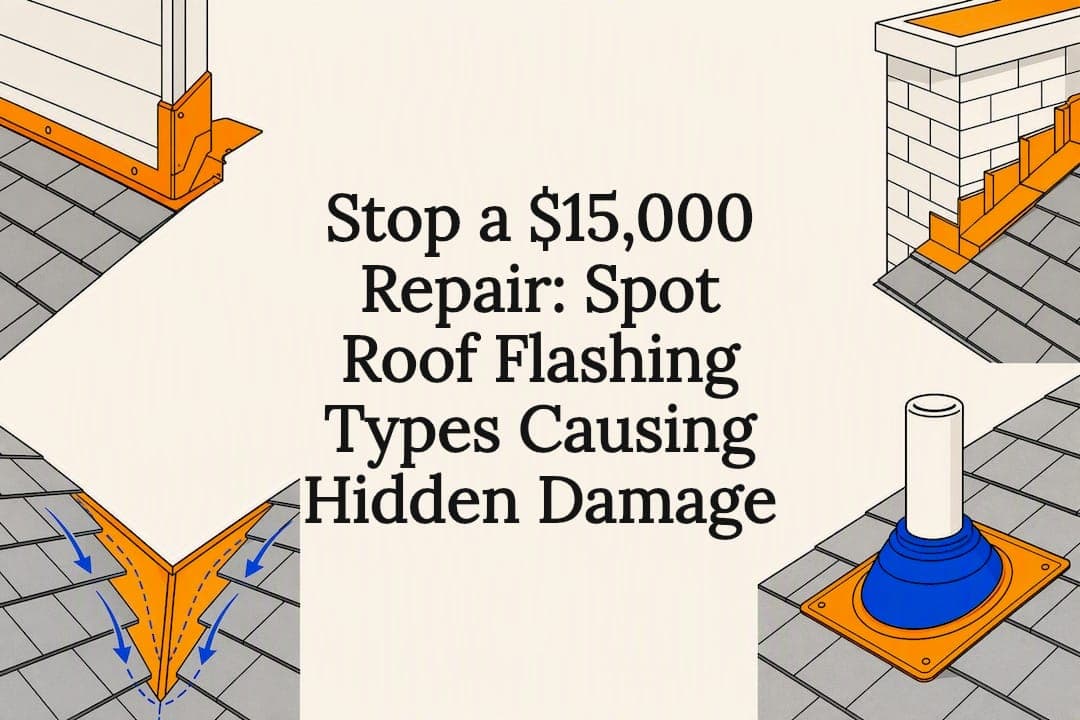 Stop a $15,000 Repair: Spot Roof Flashing Types Causing Hidden Damage
