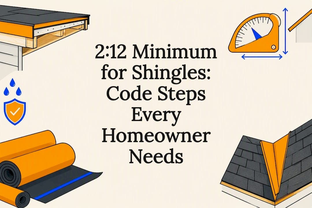 2:12 Minimum for Shingles: Code Steps Every Homeowner Needs