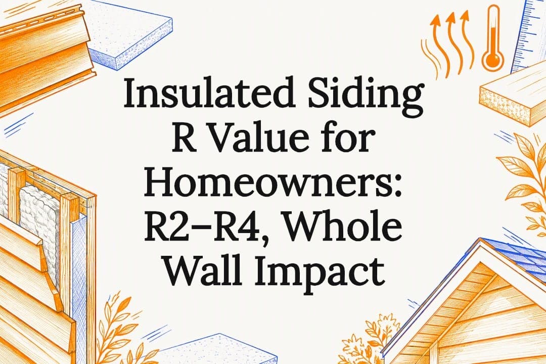 Insulated Siding R Value for Homeowners: R2–R4, Whole Wall Impact