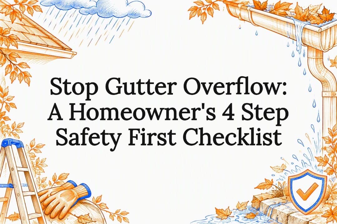 Stop Gutter Overflow: A Homeowner's 4 Step Safety First Checklist