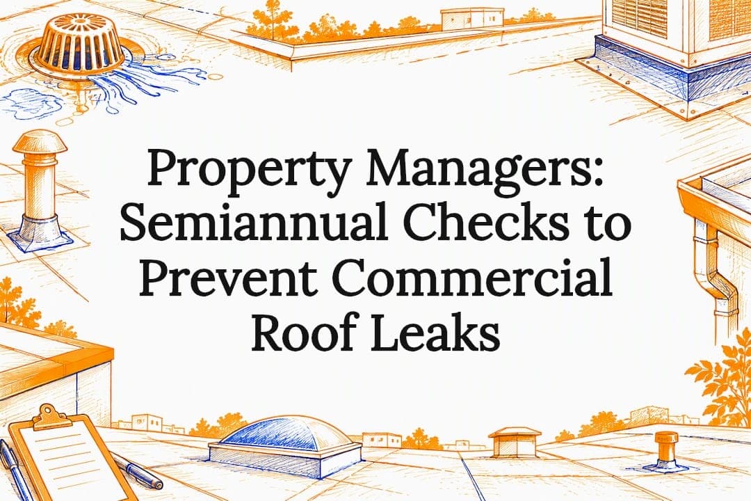 Property Managers: Semiannual Checks to Prevent Commercial Roof Leaks