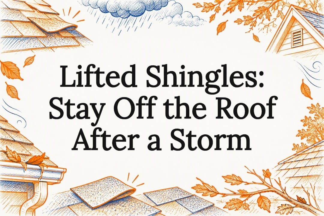 Lifted Shingles: Stay Off the Roof After a Storm